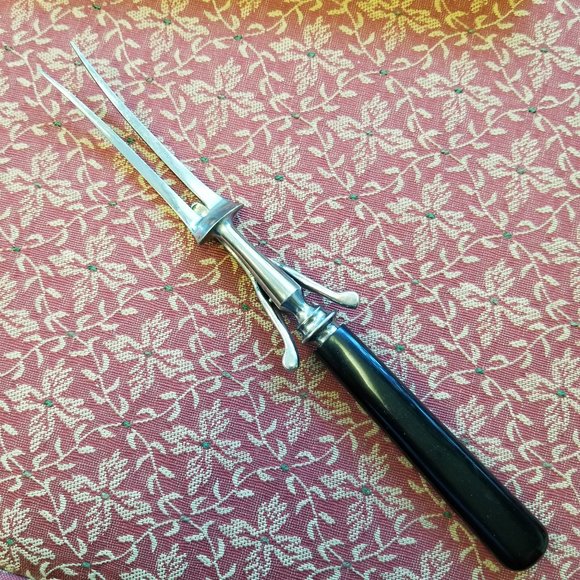 Vintage Signature Sheffield England Cutlery Set Gift Box Meat Fork Carving Knife - Picture 7 of 12